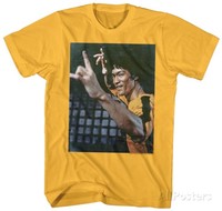 Bruce Lee - Waaaaah T-Shirt Orange Neu Official Herren Mens Tee