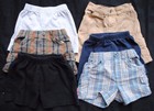 Lot of 6 Pairs Toddler Infant Baby Boy Summer Spring Shorts Size 12 months EUC