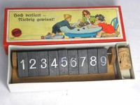 "Hoch verliert - Niedrig gewinnt" 50 iger Jahre Spiel von SALA Rotsiegel