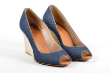 christian louboutin espadrille wedges Blue denim | The Little Arts ...  