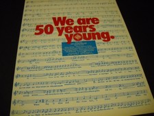 Ufa-Musikverlage Berlin-Munich We Are 50 Years Young 1979 Promo Poster Ad mint