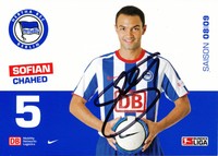 Sofian Chahed    Hertha BSC Berlin   2008/2009   Autogrammkarte - 203453