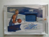 Karl-Anthony Towns 15-16 Absolute Tools of the trade Jersey Autograph