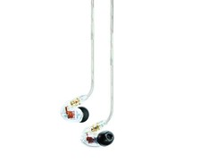 Shure SE425-CL Sound Isolating dual-driver Earphones, Clear & carry case SE425CL