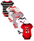 PUMA 01166759 Baby-Boys 5 Pack Short Sleeve Bodysuit 6/9M- Choose SZ/Color.