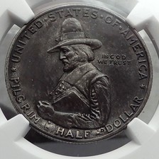 1920 Mayflower SHIP COMMEMORATIVE NGC Certified Silver Half Dollar Coin i58120