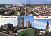 Ansichtskarte Mannheim Mannheim-Waldhof 1984