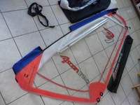 Kinderrigg Ascan Pro 1,5 qm Segel mit Mast+Gabelbaum Mastaufnahme Rigg komplett 