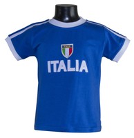 T shirt  Italien  Trikot Kinder Erwachsene blau