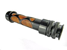 Fly Rod Reel Seat Braided Gunsmoke Grey Anodized Aluminum