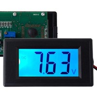 Digital Panel-Meter Voltmeter Spannungsmesser LCD Blau