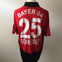 BERND SCHNEIDER  "MATCHWORNTRIKOT"   BAYER 04 LEVERKUSEN 