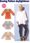 Women Blouse Top Pullover Tunic Sewing Pattern 7325 McCall’s New Size 16-26 gg