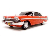 1:18 Filmmodell  1958 PLYMOUTH FURY CHRISTINE -MIT FRONTLICHT - NEW ERTL