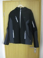 CMP (CAMPAGNOLO) SOFTSHELL JACKE MIT KAPUZE GRÖSSE XL IN SCHWARZ GUTER ZUSTAND