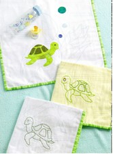 Baby Turtle Burp Cloths Quilt Pattern Pieced/Applique CV