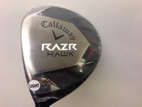 MENS CALLAWAY RAZR HAWK 3 WOOD 15 DEG LIGHT GRAPHITE LEFT HAND