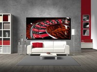 LEINWAND BILD POP ART ROULETTE CASINO LAS VEGAS POKER  80x40 cm