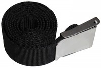 Bleigurt schwarz 1,5m mit Edelstahlschnalle