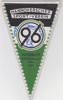 Wimpel Hannover 96 60er Jahre mit Autogrammen