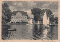 AK Pieskow Scharmützelsee Friedland 1933 Kurhaus Schloß Oder-Spree Boote 