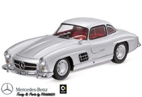 Modellauto 300 SL W 198 Gullwing silber 1:18 original Mercedes Benz Minichamps