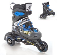 2in1/3in1 Kinder Inlineskates Triskates/Rollschuhe Raven Winner Blue verstellbar