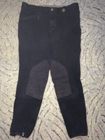 Reithose mit Kniebesatz der Firma ELT Paris - Schwarz Größe 158 - 95 % Baumwolle