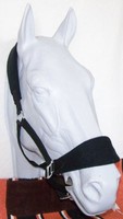 Pro Cheval Fleece-Halfter Halfter Fleece Nylon breit schwarz auch zum Besticken 