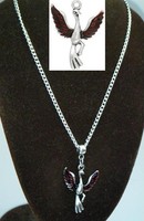 45.7cm oder 61cm Halskette & Phoenix Anhänger Phoenix Vogel Charm