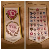 W166 WIMPEL DYNAMO DRESDEN DDR Sport Fußball Bundesliga DFB DFV Ultras Oberliga