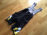 DECATHLON Radhose B'TWIN Team bibshorts Trägerhose Werbung Gr. XL 