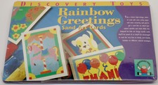 New Sealed 1996 Rainbow Greetings Sand Art Cards Kit Discovery Toys