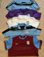 5x shirt Aston Villa AVFC 2 Jumper 2 Poloshirts 1 Trikot Gr. XL Fussball Herren