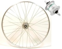 28“ Vorderrad Laufrad Rad 28 Zoll 19-622 silber mit Shimano Nabendynamo DH-3N31