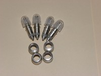 Fahrradventile 4 Stück Leichtpumpventile Schwalbe mit Überwurfmutter Nr 20904