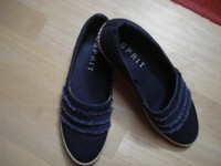 Esprit Espandrilles dunkelblau neuwertig Größe 39