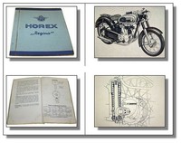 Horex Regina 350 ccm Betriebsanleitung 1952 Bedienung Wartung Pflege