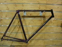 FahrradRahmen Columbus Cromor Rh54,5cm gemuffter Stahlrahmen schwarz-lila 2,15kg