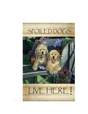 13"x18.5" Spoiled Dogs Live Here New Designs decorative Sublimation Garden Flag