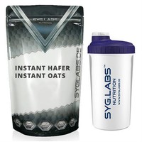 (3,39€/kg) SygLabs Instant Hafer Oats - 5000g + Shaker Weight Gainer Masseaufbau