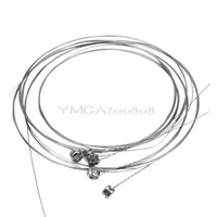 5pcs Metall Silberton E-Gitarrensaiten Saiten Instrument Zubehör für E-Gitarre