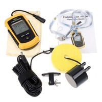 100m Sensor Sonar Fischfinder Echolot Beam-Alarm Transducer Tragbare NM Q2I4
