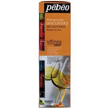 Pebeo Vitrea 160 Glossy Glass Painting 6 x 20Ml Water Based Paint Craft Hobby