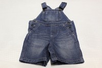  Genuine kids by OSHKOSH Baby Blue Jean denim Overalls Sz 12 Months 