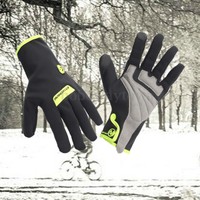 Wasserdicht Fahrradhandschuhe Winter Warm Vollfinger MTB Fahrrad Handschuhe M-XL