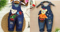 New 1pcs  Baby toddlers Girls Kids jeans rompers baby bottoms pants sz :0-36M