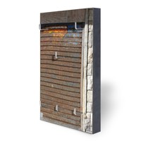 Schlüsselleiste 6 Haken Schlüsselkasten Holz schwarz Schlüsselbrett Garagentor