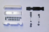 H0: 90 0001 86:  NEU: Bausatz Bus Ikarus 66 weiß DDR Maßstab 1:87