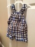 Oshkosh Baby Boy Blue Plaid Overalls 6 Months EUC